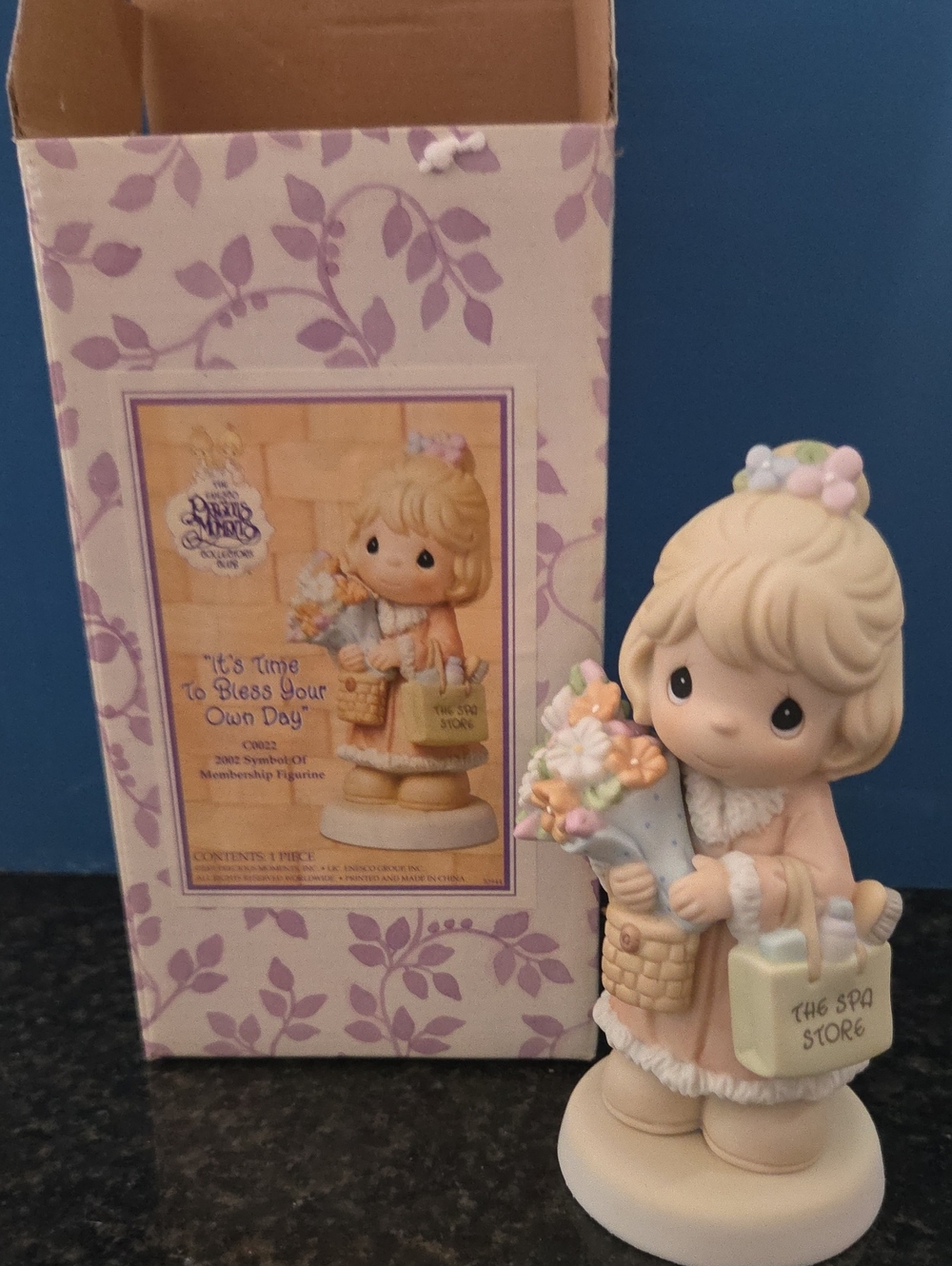 Precious Moments It's Time To Bless Your Own Day Girl Figurine 2001